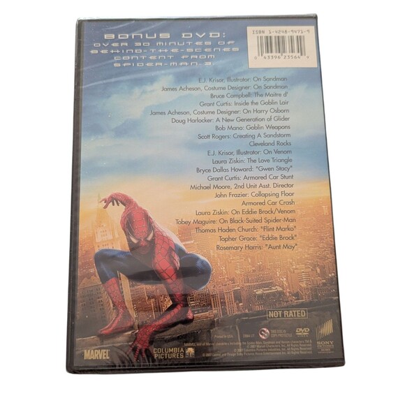 Spider-Man 3 Bonus DVD 2007 Behind The Scenes Marvel Columbia Pictures Maguire - Picture 2 of 2